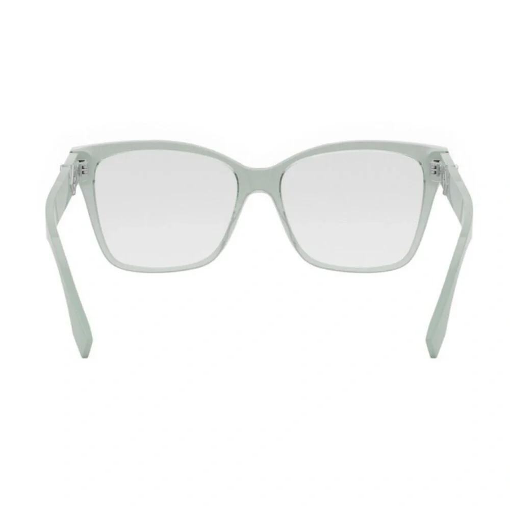 New! Fendi FE50117F 093 Transparent Green Eyeglasses, Authentic